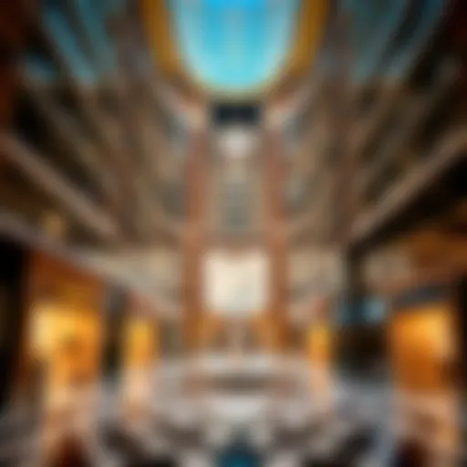 Stunning architectural design of Address Dubai Mall