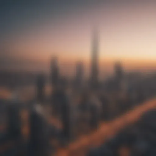 A panoramic view of Dubai's skyline showcasing modern architecture