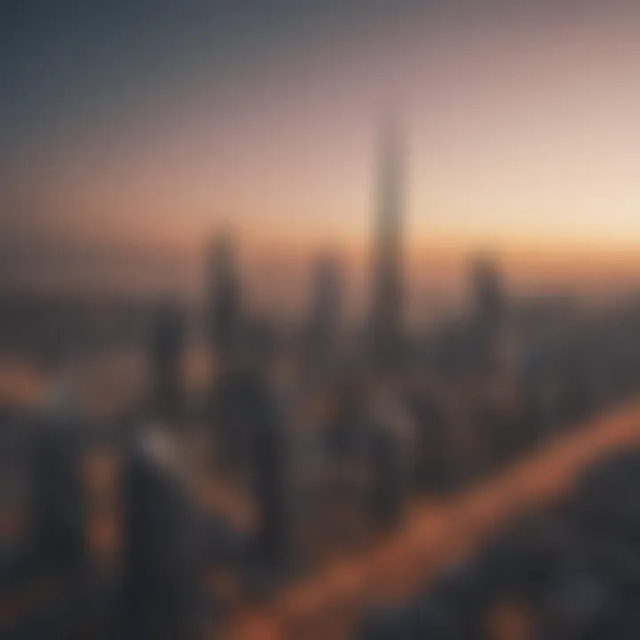 A panoramic view of Dubai's skyline showcasing modern architecture