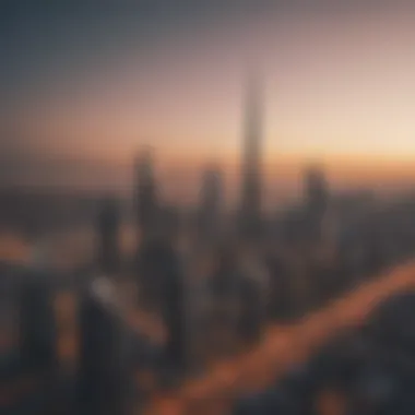 Dubai Skyline: A Blend of Modern Living A panoramic view of Dubai's skyline showcasing modern architecture