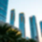 Architectural design of Ajman One Tower showcasing its modern aesthetics and urban integration