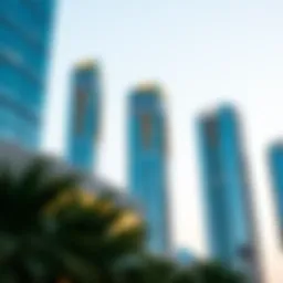 Architectural design of Ajman One Tower showcasing its modern aesthetics and urban integration