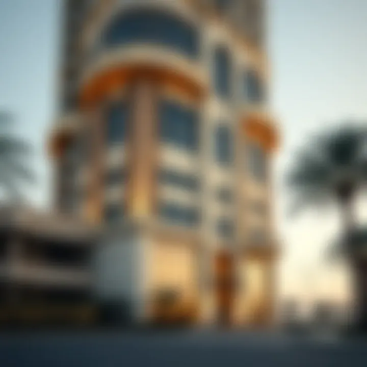 Exterior view showcasing the architectural elegance of Al Fahad Tower 1