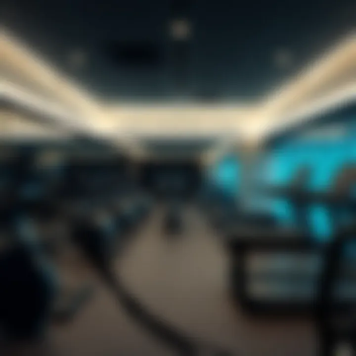 Fitness center equipped with state-of-the-art facilities