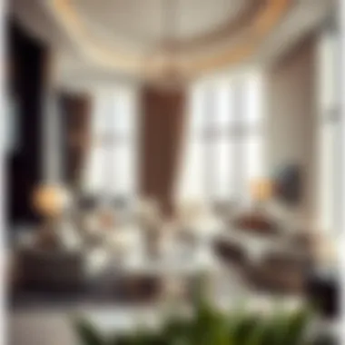 Interior lounge area highlighting luxury furnishings and modern design