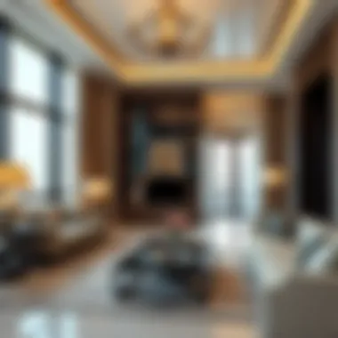 Sophisticated Interiors of the Residences Modern interiors of a residential unit in the Al Habtoor Building