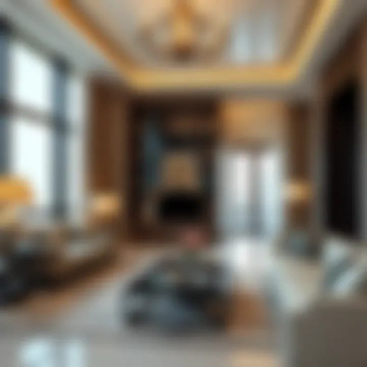 Sophisticated Interiors of the Residences Modern interiors of a residential unit in the Al Habtoor Building