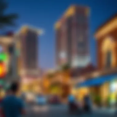 The Lively Environment of Mankhool Vibrant neighborhood surrounding the Al Habtoor Building in Mankhool