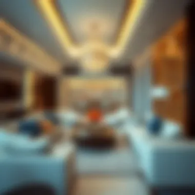 Luxury Living in Al Wasl Luxurious apartment interiors in Al Wasl, highlighting modern living