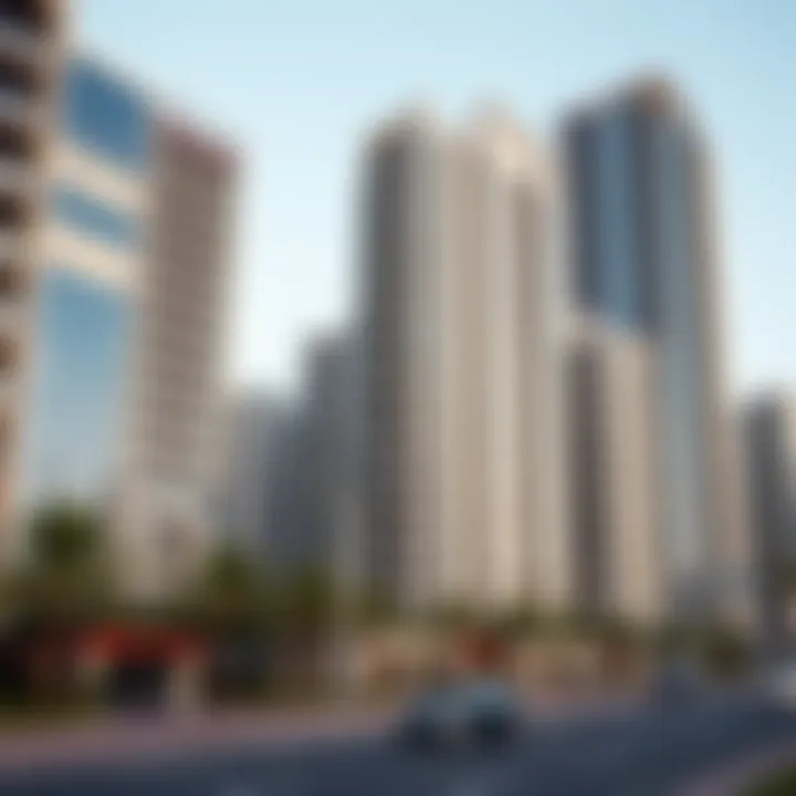 Modern Residential Developments on Alfalah Street Modern residential buildings illustrating the real estate trends in the area