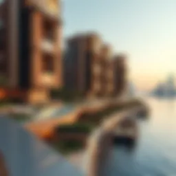 Overview of Azizi Riviera residential development