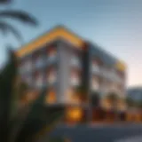 Exterior view showcasing the architectural elegance of Boutique 23.