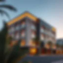 Exterior view showcasing the architectural elegance of Boutique 23.