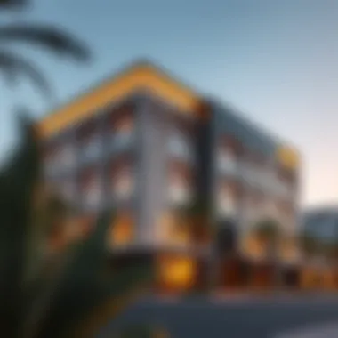 Exterior view showcasing the architectural elegance of Boutique 23.