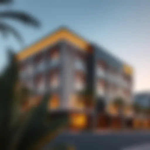 Exterior view showcasing the architectural elegance of Boutique 23.