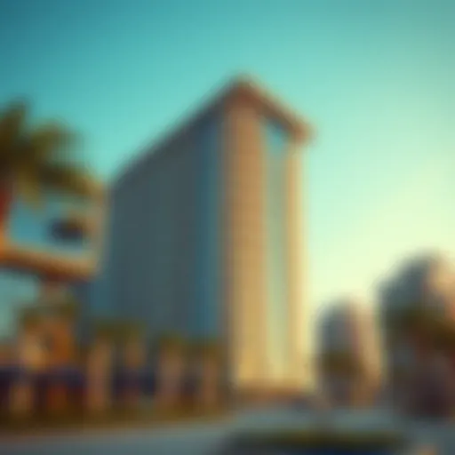 Stunning architectural view of the C18 Corniche Building showcasing its modern design