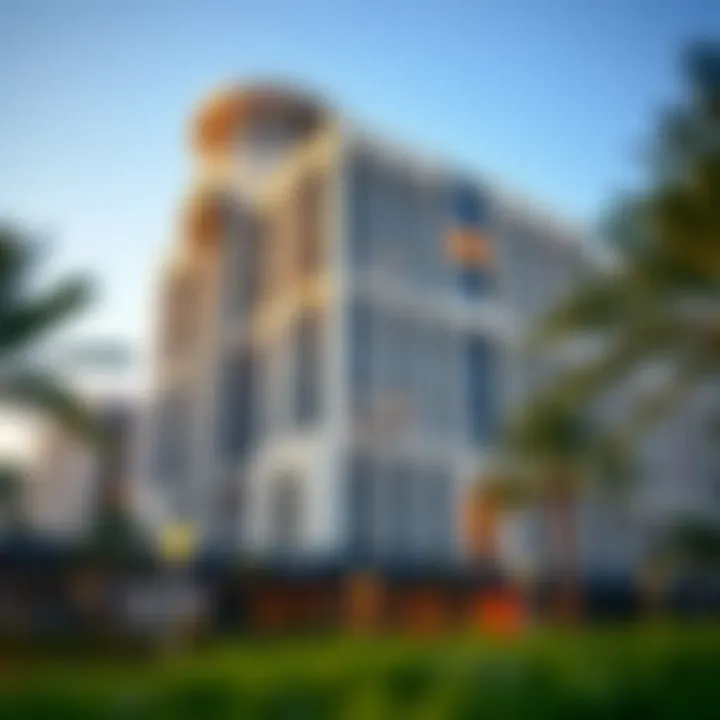 Al Maha Building Exterior Stunning exterior view of Al Maha Building showcasing its unique architecture