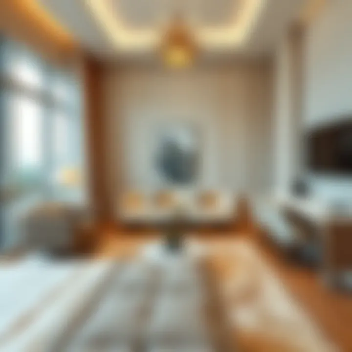 Stylish Studio Room in Burjuman Elegant studio room interior design