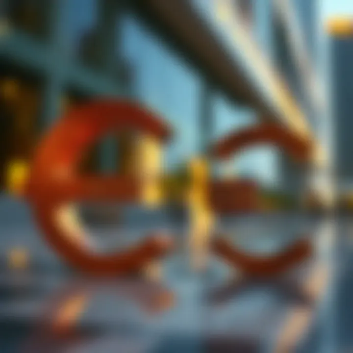 Currency Exchange Dynamics: Euro to AED Currency exchange symbols with AED and Euro