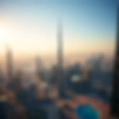 Breathtaking Views from Davinci Tower Panoramic view of Dubai skyline from Davinci Tower