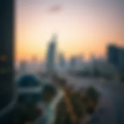 Scenic view of Deira's skyline showcasing modern architecture