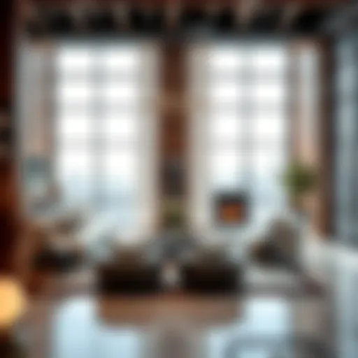 Luxurious loft interior showcasing modern design and spacious layout