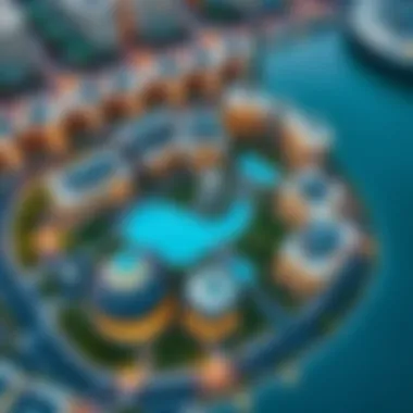 Aerial Perspective of Discovery Gardens Aerial view showcasing the layout of Discovery Gardens