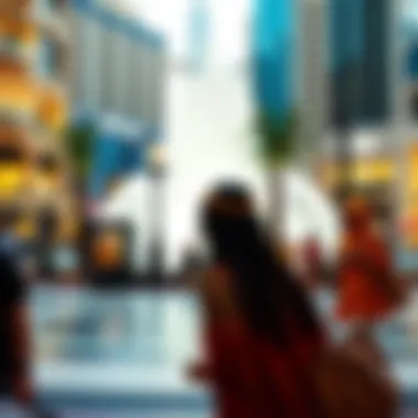 Cultural event near the Dubai Mall Fountain