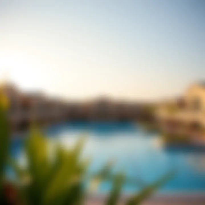 Community amenities including a swimming pool and leisure areas