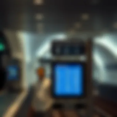 Signage and transit information display within the Emirate Tower Metro Station