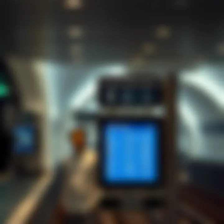 Signage and transit information display within the Emirate Tower Metro Station