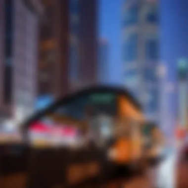 Surrounding urban landscape highlighting connectivity and economic vibrancy