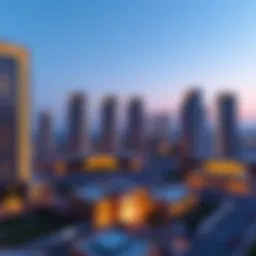 Panoramic view of the Emirates Cluster showcasing modern architecture