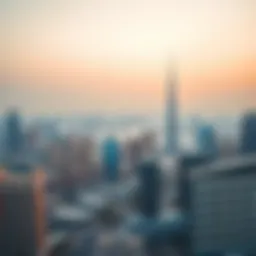 Aerial view of Dubai skyline showcasing real estate developments