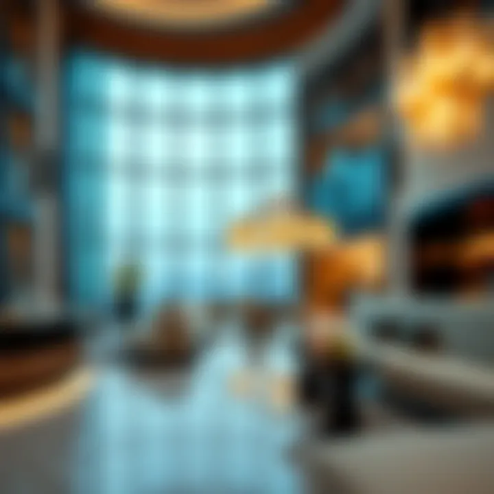 Luxurious amenities of Escan Marina Tower's common area