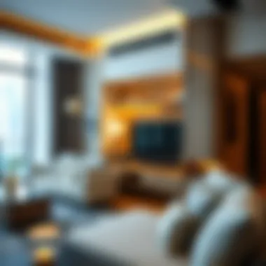 Luxury Amenities in 1BHK Apartments A close-up of luxury amenities available in a 1BHK apartment