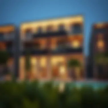 Budget-Friendly Apartment in Dubai A modern apartment building showcasing budget-friendly living options in Dubai