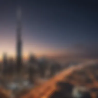 A scenic view of Dubai's skyline representing expatriate life