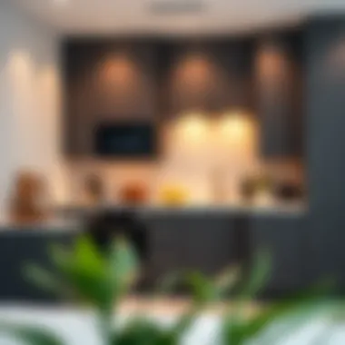 Contemporary Kitchen Design in Rashidiya Modern kitchen setup in a 1 BHK villa