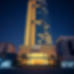 Exterior view of Al Aneeqa Tower showcasing its modern architecture