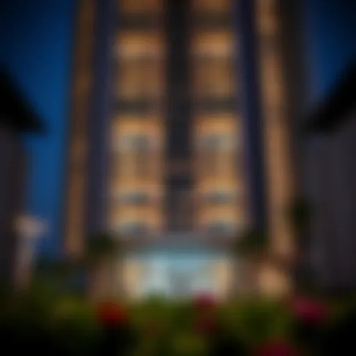 Exterior view of Al Fardan Building showcasing modern architecture