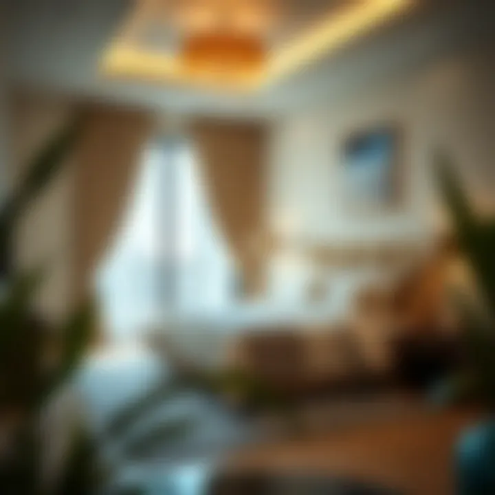 Stylish Bedroom Layout in a Two-Bedroom Apartment Stylish bedroom layout in Al Wasl Karama apartment