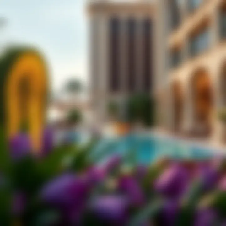 Outdoor Pool Area of Atlantis the Royal Elegant outdoor pool area at Atlantis the Royal