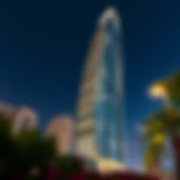 Baiy Tower's stunning exterior highlighting its architectural design