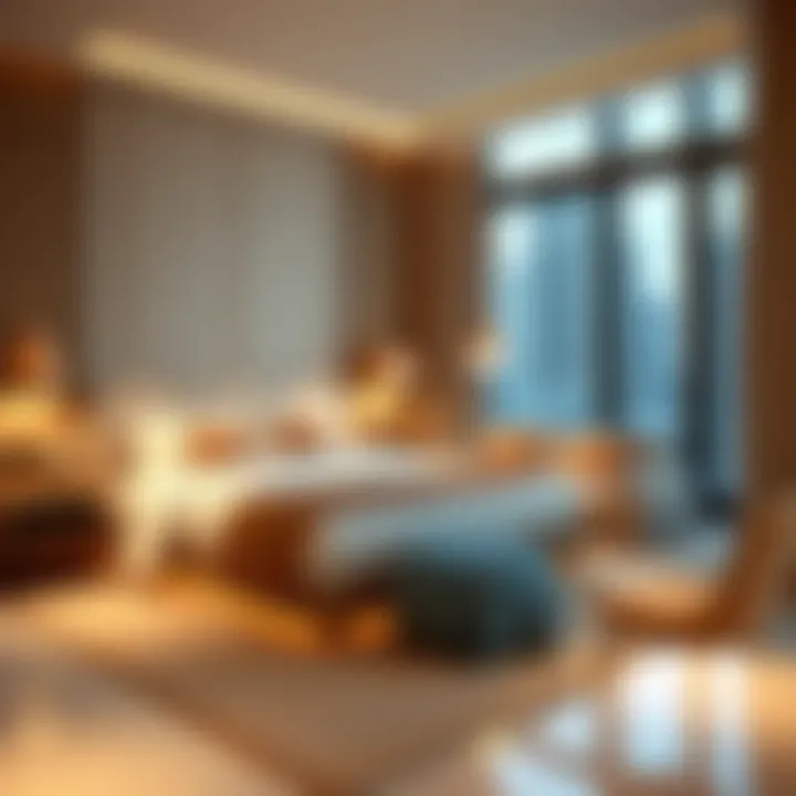 A cozy bed space environment