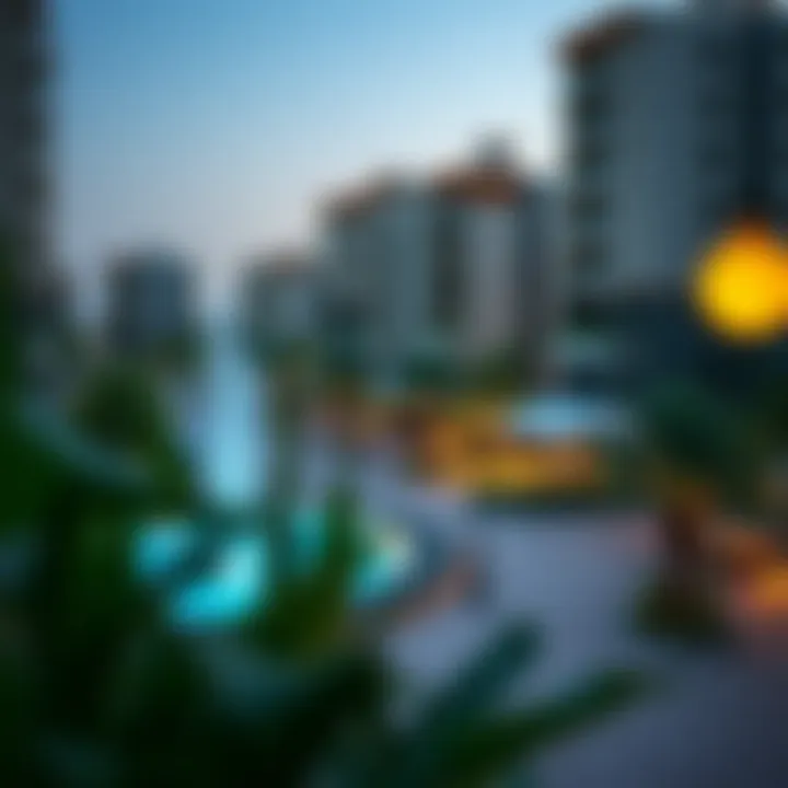 Dynamic Environment Around Binghatti Residence Vibrant community area surrounding Binghatti Residence