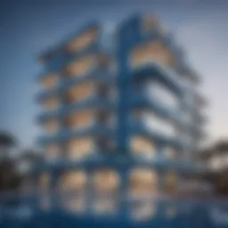 Architectural design of Blue Reef building