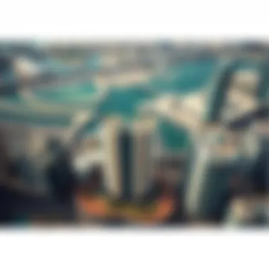 Aerial View of Burj Vista Aerial view of Burj Vista showcasing its modern architecture