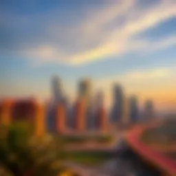 Stunning view of Choithram Sobha Hartland's skyline