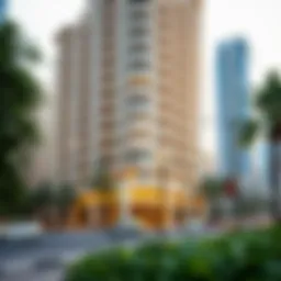 Stunning view of Citadines Metro Central Apartments from the street